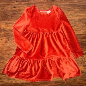 Cynthia Rowley Rust Velvet Ribbed Dress